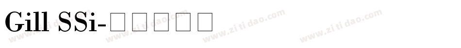Gill SSi字体转换